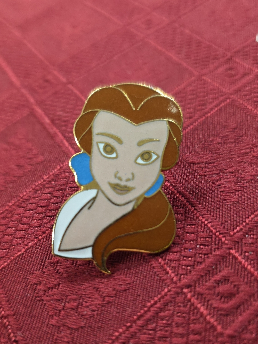 Tokyo Disney Belle Face from Beauty and the Beast Pin VTG Pre 2000